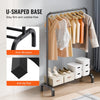 VEVOR Clothes Rack, Heavy Duty Clothing Garment Rack with Hanging Rod and Bottom Storage Area, Clothing Rack for Bedroom Guest Room