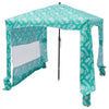 VEVOR Beach Cabana, 6 x 6 ft Beach Canopy with Side Wall, UPF 50+ Protection Easy Setup Cabana Tent with Sand Pockets, Large Portable Shade Sun Shelter, Outdoor Umbrella for Whole Family & Friends