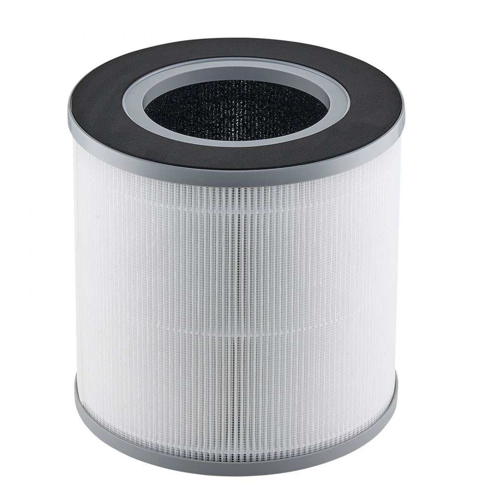 VEVOR Air Purifier Replacement Filter, H13, 3-in-1 Compact & Lightweight Replacement Filter with PP Pre-Filter, Easy-to-Grab Purifier Filter with Activated Carbon, Fit for Cylindrical Purifier
