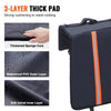 VEVOR Tailgate Bike Pad, 62" Truck Tailgate Pad Carry 6 Mountain Bikes, Tailgate Protection Pad with Reflective Strips and Tool Pockets, Tailgate Pad with Rear Camera Opening for Pickup Trucks