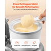 VEVOR Ice Cream Maker, 1.8 Qt. Capacity, 6-Speed Electric Stand Mixer, with LED Digital Display & Timer, Mixing Paddle, Dough Hook, Splash Guard, for Homemade Frozen Yogurt Fruit Sorbet Gelato, Grey
