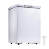VEVOR Chest Freezer, 3.3 Cu.ft Compact Deep Freezer, Free Standing Top Open Door Chest Freezers with 2 Removable Baskets & Adjustable Thermostat - Energy Saving, Low Noise & Garage Ready, White