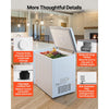 VEVOR Chest Freezer, 6.7 Cu.ft Compact Deep Freezer, Free Standing Top Open Door Chest Freezers with 2 Removable Baskets & Adjustable Thermostat - Energy Saving, Low Noise & Garage Ready, White