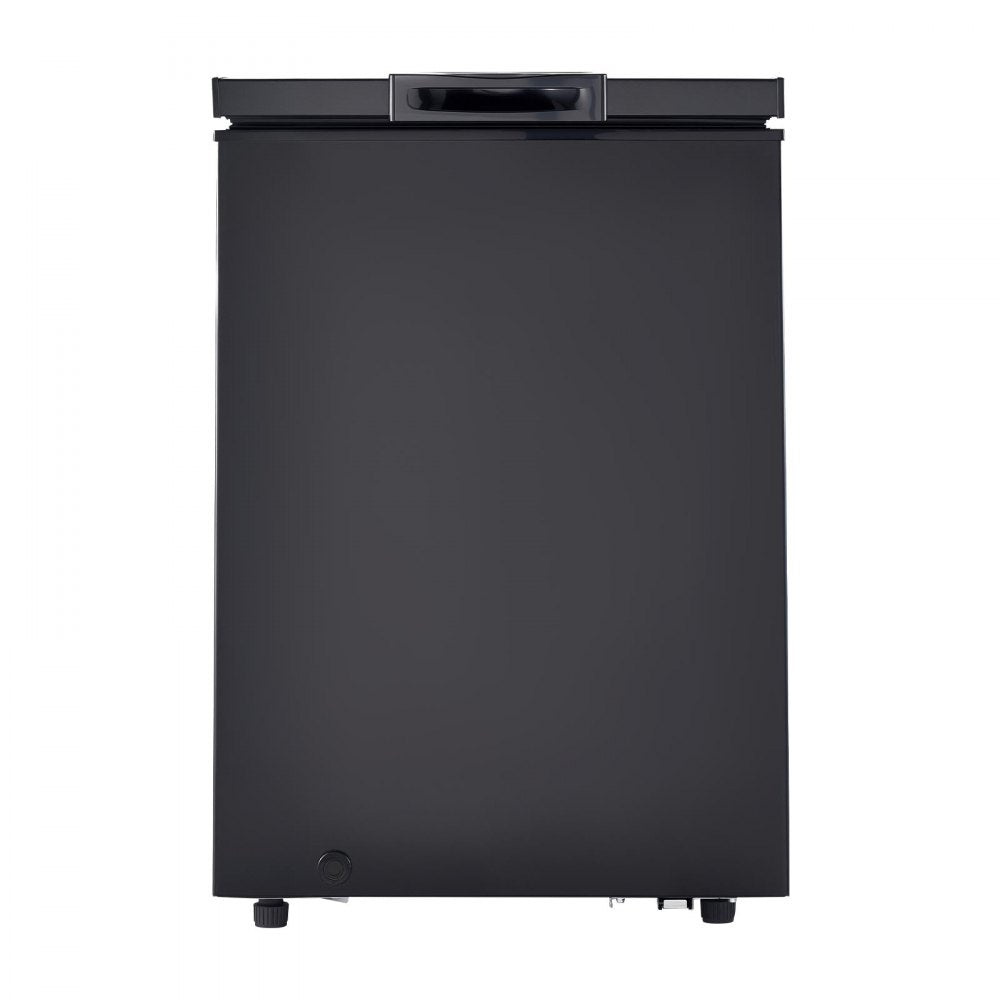 VEVOR Chest Freezer, 3.3 Cu.ft Compact Deep Freezer, Free Standing Top Open Door Chest Freezers with 2 Removable Baskets & Adjustable Thermostat - Energy Saving, Low Noise & Garage Ready, Black