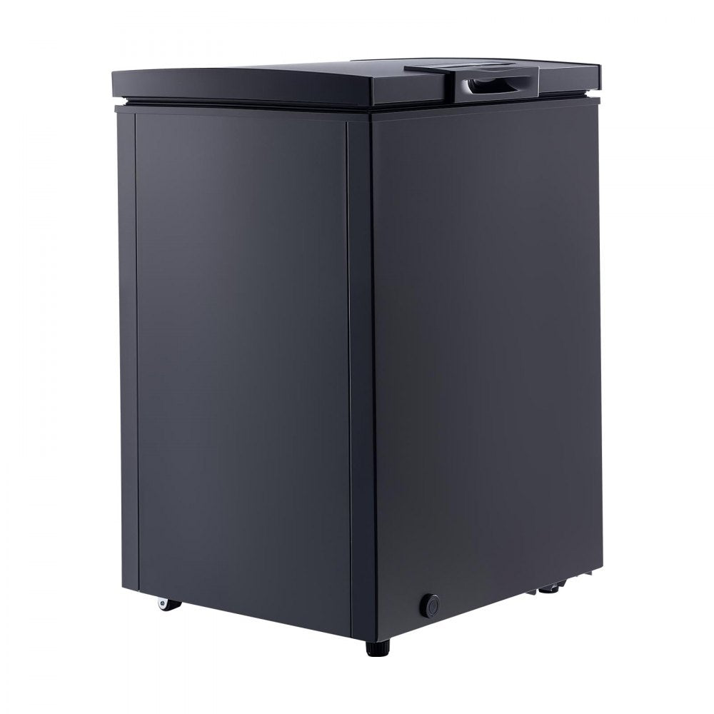 VEVOR Chest Freezer, 3.3 Cu.ft Compact Deep Freezer, Free Standing Top Open Door Chest Freezers with 2 Removable Baskets & Adjustable Thermostat - Energy Saving, Low Noise & Garage Ready, Black