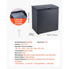 VEVOR Chest Freezer, 5 Cu.ft Compact Deep Freezer, Free Standing Top Open Door Chest Freezers with 2 Removable Baskets & Adjustable Thermostat - Energy Saving, Low Noise & Garage Ready, Black