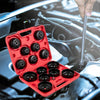 VEVOR Oil Filter Socket Set, 14 Pcs Oil Filter Wrench Set, Sturdy Steel Oil Filter Socket, 3/8\" Oil Filter Socket, Low Profile Oil Filter Socket Set For Easy Access, Oil Filter Wrench Cap Set with Ca