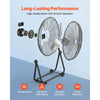 VEVOR Industrial Shop Fan, 24 Inch Floor Drum Fan, High Velocity 7500 CFM, Heavy Duty Aluminum Blades, 3 Speeds, 360 Degree Tilt, Ideal for Commercial, Garage, Warehouse, Basement, Workshop, Black