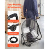 VEVOR Industrial Shop Fan, 24 Inch Floor Drum Fan, High Velocity 7500 CFM, Heavy Duty Aluminum Blades, 3 Speeds, 360 Degree Tilt, Ideal for Commercial, Garage, Warehouse, Basement, Workshop, Black
