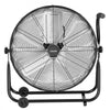 VEVOR Industrial Shop Fan, 24 Inch Floor Drum Fan, High Velocity 7500 CFM, Heavy Duty Aluminum Blades, 3 Speeds, 360 Degree Tilt, Ideal for Commercial, Garage, Warehouse, Basement, Workshop, Black