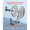 VEVOR Industrial Shop Fan, 30 Inch Floor Drum Fan, High Velocity 12000 CFM, Heavy Duty Aluminum Blades, 3 Speeds, 360 Degree Tilt, Ideal for Commercial, Garage, Warehouse, Basement, Workshop, Black