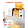 VEVOR Snowflake Ice Machine, 132LBS/24H Snowflake Ice Maker, Ice-Shaver Machine with Stainless Steel Blade, Electric Snow Cone Maker with 0.48Gal Tank, 90S Fast Pre-Cooling, for Home & Small Gathering