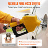 VEVOR Automatic Fuel Nozzle, 3/4" NPT Inlet Thread & 13/16" Spout, 11 GPM Max Flow Rate, Auto Shut Off, Aluminum & PVC Gas Pump Handle with 360° Swivel for Gasoline Diesel Kerosene Biodiesel Refilling