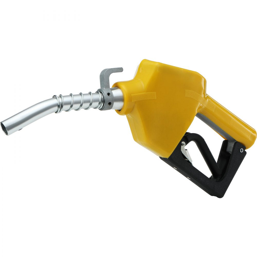 VEVOR Automatic Fuel Nozzle, 3/4" NPT Inlet Thread & 13/16" Spout, 11 GPM Max Flow Rate, Auto Shut Off, Aluminum & PVC Gas Pump Handle with 360° Swivel for Gasoline Diesel Kerosene Biodiesel Refilling
