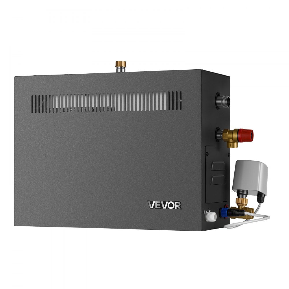 VEVOR Steam Generator, 11 kW Home Steam Shower System with Preheat Mode, For Bathrooms, Sauna Rooms, Spa, Direct Water Connection, Touch Control, Auto Fill & Drain, 77-131°F, 24H Timer, 247-388 ft³