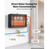 VEVOR Steam Generator, 9 kW Home Steam Shower System with Preheat Mode, For Bathrooms, Sauna Rooms, Spa, Direct Water Connection, Touch Control, Auto Fill & Drain, 77-131°F, 24H Timer, 212-318 ft³