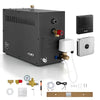 VEVOR Steam Generator, 9 kW Home Steam Shower System with Preheat Mode, For Bathrooms, Sauna Rooms, Spa, Direct Water Connection, Touch Control, Auto Fill & Drain, 77-131°F, 24H Timer, 212-318 ft³