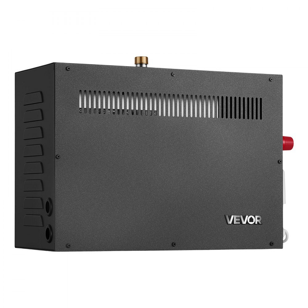 VEVOR Steam Generator, 9 kW Home Steam Shower System with Preheat Mode, For Bathrooms, Sauna Rooms, Spa, Direct Water Connection, Touch Control, Auto Fill & Drain, 77-131°F, 24H Timer, 212-318 ft³