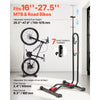 VEVOR Bike Rack, Upright Bike Stand Floor for 16 to 27.5 Inch Mountain & Road Bikes, Vertical & Horizontal Bicycle Stand for Secure Parking and Storage in Garage, Truck Bed, Indoor, Outdoor, Black