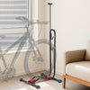 VEVOR Bike Rack, Upright Bike Stand Floor for 16 to 27.5 Inch Mountain & Road Bikes, Vertical & Horizontal Bicycle Stand for Secure Parking and Storage in Garage, Truck Bed, Indoor, Outdoor, Black