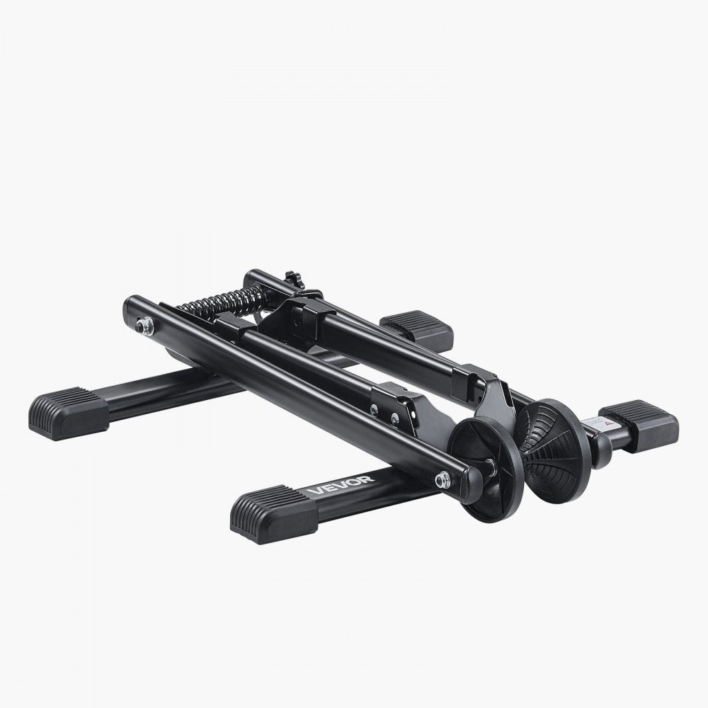 VEVOR Bike Rack, Fits 20 to 29 Inch Mountain & Road Bikes, Alloy Steel Rust-Resistant Bike Floor Stand Rack, Foldable Bicycle Stand for Entryway, Garage, Home Bikes Parking & Storage, 1 Pack, Black