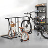 VEVOR Bike Rack, Fits Tire Width 3 Inch/76.2 mm, Carbon Steel Double-Sided Grid Bike Rack Stand, Freestanding Bicycle Storage Holder for Curbside, Garage, Indoor, Outdoor Parking, 6-Bicycle Capacity