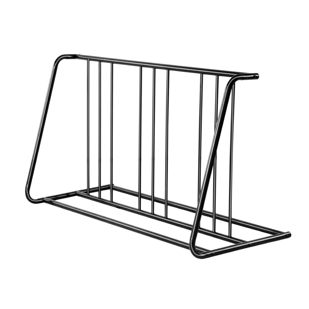 VEVOR Bike Rack, Fits Tire Width 3 Inch/76.2 mm, Carbon Steel Double-Sided Grid Bike Rack Stand, Freestanding Bicycle Storage Holder for Curbside, Garage, Indoor, Outdoor Parking, 6-Bicycle Capacity