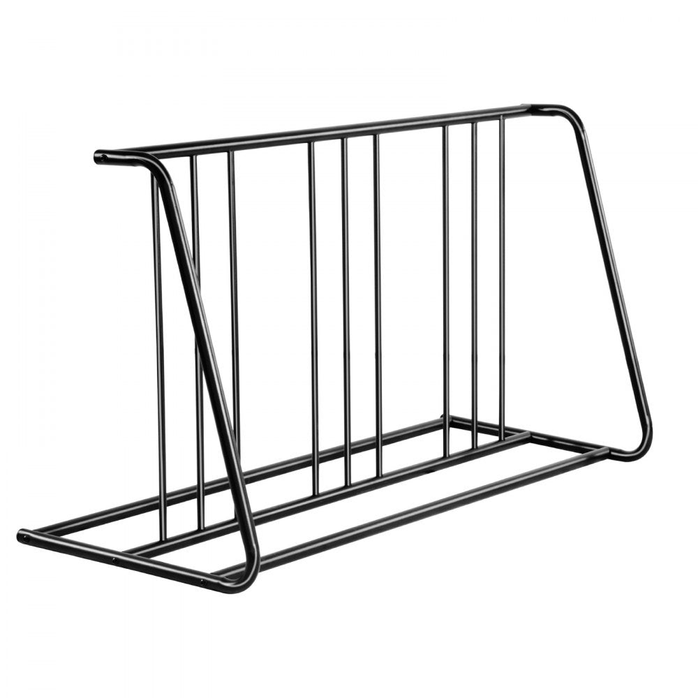 VEVOR Bike Rack, Fits Tire Width 3 Inch/76.2 mm, Carbon Steel Double-Sided Grid Bike Rack Stand, Freestanding Bicycle Storage Holder for Curbside, Garage, Indoor, Outdoor Parking, 6-Bicycle Capacity