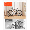 VEVOR Bike Stand 2 Pack, Foldable Freestanding Bike Storage Rack, Carbon Steel Garage Bicycle Floor Stand, Fits 20-29 in Wheel Diameters, Drill-Free Installation, for Garage, Apartment, Home, Black