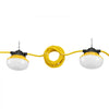 VEVOR 100FT Construction String Lights, 100W 10000LM, 10PCs String Work Light, 5000K, IP65 Waterproof, with Hanging Hooks, for Construction Site, Temporary Lighting Indoor & Outdoor, ETL Listed