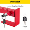 VEVOR Cargo Container Lock 9.84\"-17.32\" Locking Distance,Semi Truck Door Locks with 2 Keys, Shipping Container Accessories Red Powder-Coated with Spring Lock (Small Size)