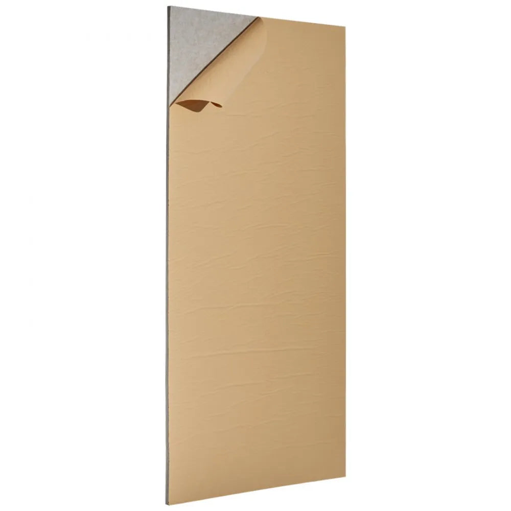 VEVOR 5PCS Acoustic Panels with Self Adhesive, 47.2 x 23.6 inch Sound Proof Foam Panels, Polyester Fiber Soundproof Wall Panels High Density, for Home, Studio, Office, Theater, Camel