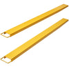 VEVOR Pallet Fork Extensions, 84" Length 4.5" Width, Heavy Duty Carbon Steel Fork Extensions for Forklifts, 1 Pair Forklift Extensions, Industrial Forklift Fork Attachments for Forklift Truck, Yellow