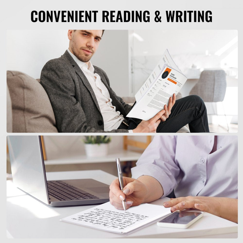 VEVOR Thermal Binding Covers, 10 Pack Thermal Presentation Covers 5/16 inch Spine Holds 2-240 Sheets, PVC Transparent Front Cover and White Back Cover, Letter Size