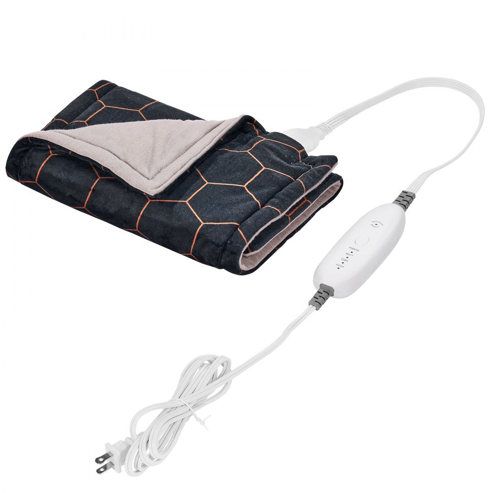 VEVOR Far Infrared Heating Pad, 12" x 24" Weighted Heating Pad with Far Infrared Therapy, 4 Temperature Settings, 2-hour Auto-off, Electric Heating Pad for Back Neck Shoulder Abdomen Pain Relief