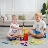 VEVOR Magnetic Tiles, 55 PCS Magnetic Building Blocks for Kids, Magnet Building Set with Car Base & 16 Digital Cards, STEM Educational Construction Stacking Toys Gift for Toddlers Boys Girls Aged 4+