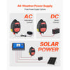 VEVOR Electric Fence Charger, 10kV 1J, AC DC Electric Fence Energizer with LED Indicator, 1.86 Miles Range, Powerful Plug-in Fences Charger, Prevents Wild Animals Intrusion for Livestock Poultry