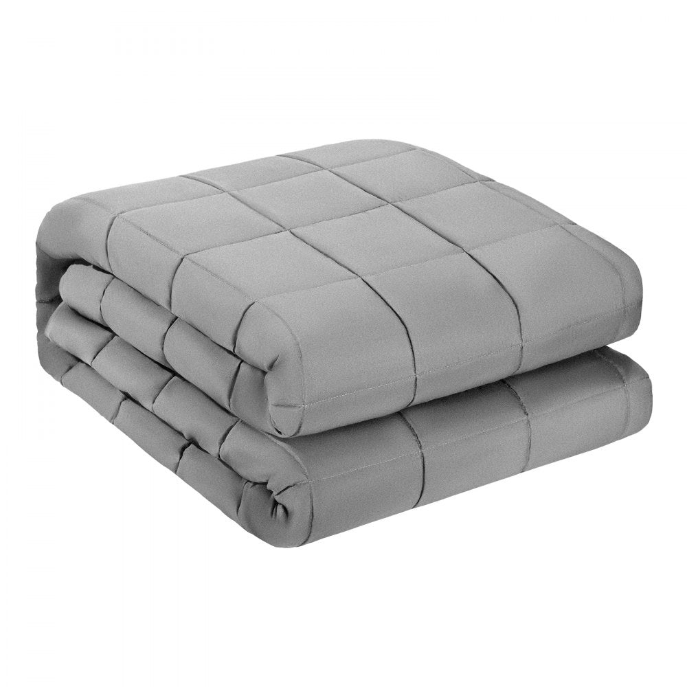 VEVOR Weighted Blanket, 20 lbs, 88 x 104 in King Size, Cooling Breathable Heavy Blanket with Glass Beads, All-Season Use, Suitable for 200-250 lbs Adults, Anxiety Stress Relief, Improve Sleep, Grey