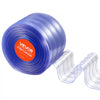 VEVOR Clear PVC Strip Curtain, 75 ft Length x 8 in Width, Ribbed Plastic Door Strip Bulk Roll, Walk in Freezer Cooler Curtain Strips for Doorways of Supermarket, Garage, Warehouse, Pet Animal House