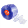 VEVOR Clear PVC Strip Curtain, 101 ft Length x 12 in Width, Ribbed Plastic Door Strip Bulk Roll, Walk in Freezer Cooler Curtain Strips for Doorways of Supermarket, Garage, Warehouse, Pet Animal House