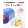 VEVOR Clear PVC Strip Curtain, 101 ft Length x 12 in Width, Plastic Door Strip Bulk Roll, Walk in Freezer Cooler Curtain Strips for Doorways of Supermarket, Garage, Warehouse, Barn, Pet Animal House
