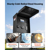 VEVOR Direct Burial Unmetered Pedestal Mount RV Power Outlet 50/30/20 Amp, for RV Hookup Camper Travel Trailer EV Electric Car, Electrical Outlet Panel with Breaker, NEMA 3R Weatherproof Enclosure