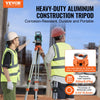 VEVOR Laser Level Tripod Stand, 5/8"-11 Thread Mount, 16.53-65.55 inch Height Adjustment Heavy Duty Survey Tripod for Construction Laser Level Scanner, Retractable Legs Non-Skid Feet Professional