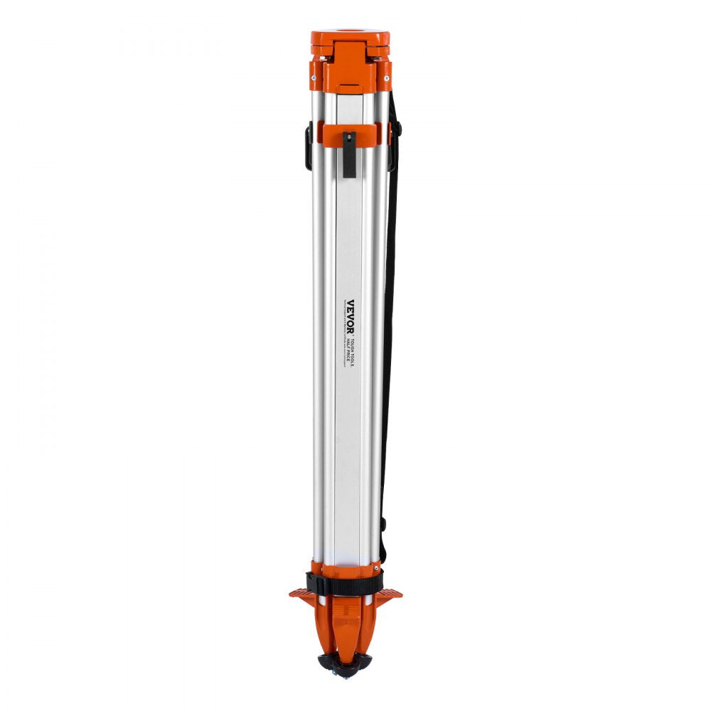 VEVOR Laser Level Tripod Stand, 5/8"-11 Thread Mount, 16.53-65.55 inch Height Adjustment Heavy Duty Survey Tripod for Construction Laser Level Scanner, Retractable Legs Non-Skid Feet Professional