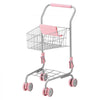 VEVOR Shopping Cart for Kids, Sturdy Metal Frame, Grocery Store Pretend Play Toy Cart with Baby Doll, Rolling Wheels, Basket, Toy Shopping Trolley, Folds for Easy Storage, for Kids & Toddlers Ages 3+