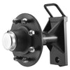 VEVOR Shipping Container Wheels 8-Lug Wheels Kit, Heavy Duty Shipping Container Axle with Ratchet Tie Down-Moves 20 ft - 40 ft, Secure Transport for Dock, Warehouse, Construction Site, Black