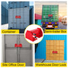 VEVOR Cargo Container Lock 9.84\"-17.32\" Locking Distance Semi Truck Door Locks with 2 Keys Shipping Container Accessories Red Powder-Coated with Spring Lock for Fixed Container(Large Size)
