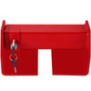 VEVOR Cargo Container Lock 9.84\"-17.32\" Locking Distance Semi Truck Door Locks with 2 Keys Shipping Container Accessories Red Powder-Coated with Spring Lock for Fixed Container(Large Size)