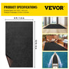 VEVOR Marine Carpet, 6 x 13 ft Boat Carpeting, Charcoal Black Marine Grade Boat Carpet, Indoor/Outdoor Marine Carpeting with Water-proof TPR Backing, Water-proof Carpet Roll for Home, Patio, Porch, De