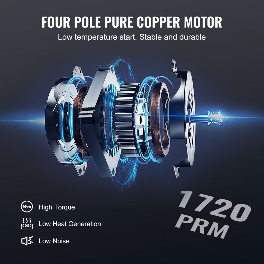 VEVOR 1/5 HP 3.5 CFM AC Vacuum Pump and Gauge Set, Single Stage Rotary Vane HVAC Air Vacuum Pump A/C Refrigerant Kit Manifold Gauge Set, with Three-Color Hose Carry Bag, Applicable to R134a, R1234yf